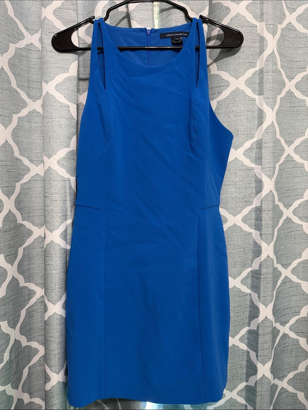 French Connection Cobalt Blue Mini Sheath Dress